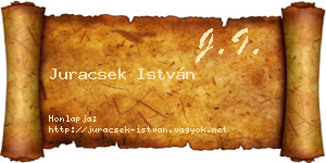 Juracsek István névjegykártya